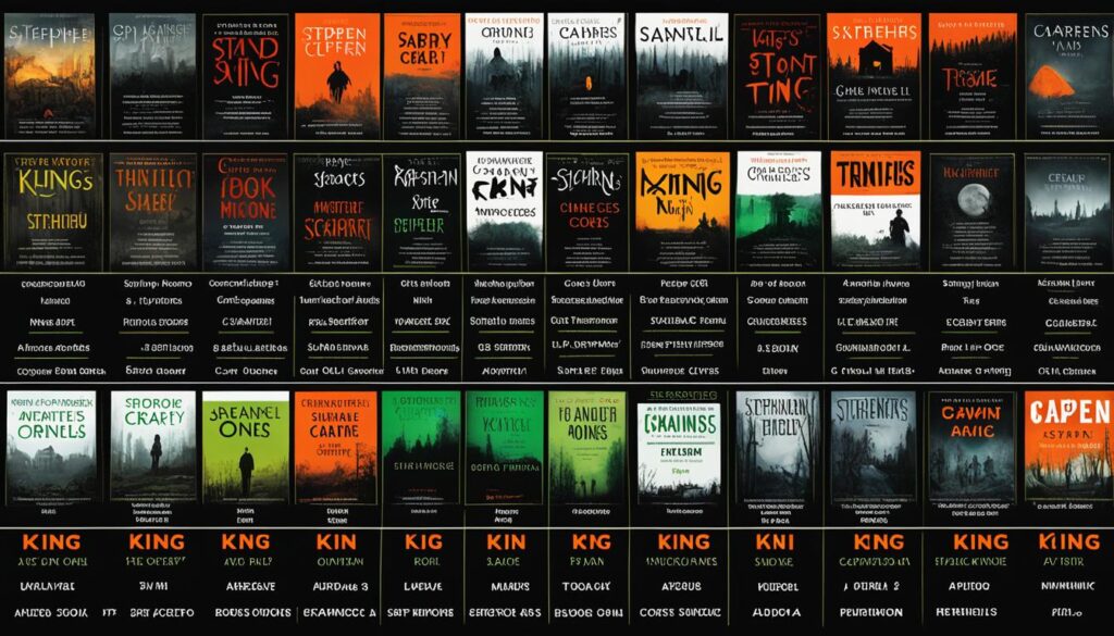 Stephen King Novels Comparison Table