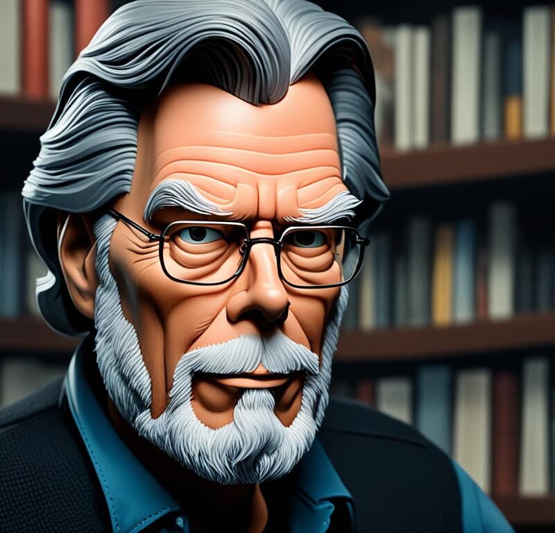 stephen king with beard