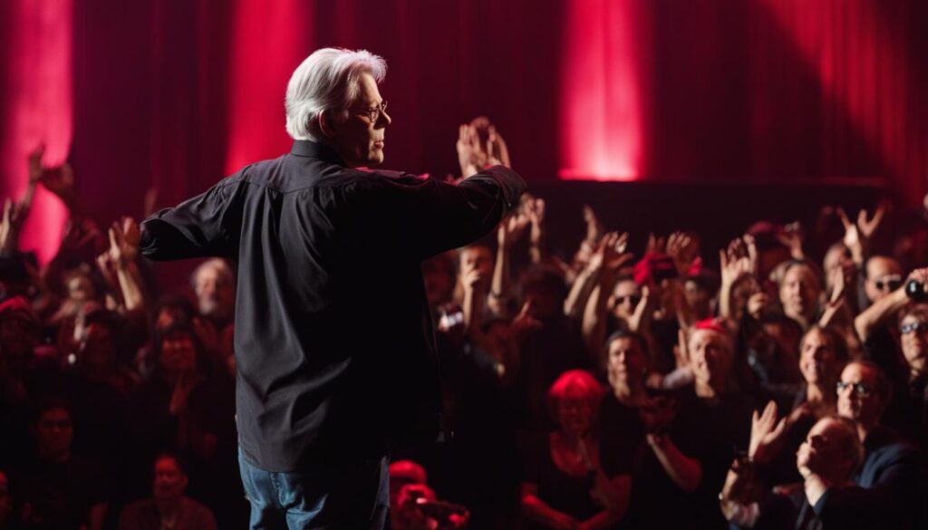 Stephen King on stage