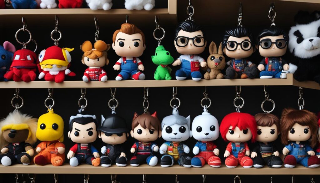 Stephen King Funko Keychains and Plushies