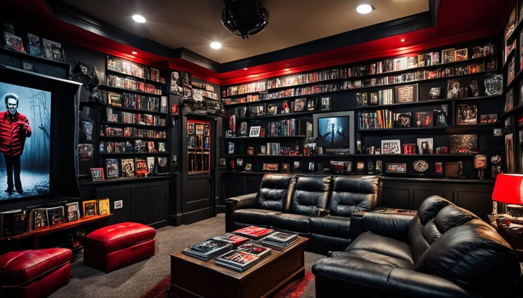 Stephen King-themed media room