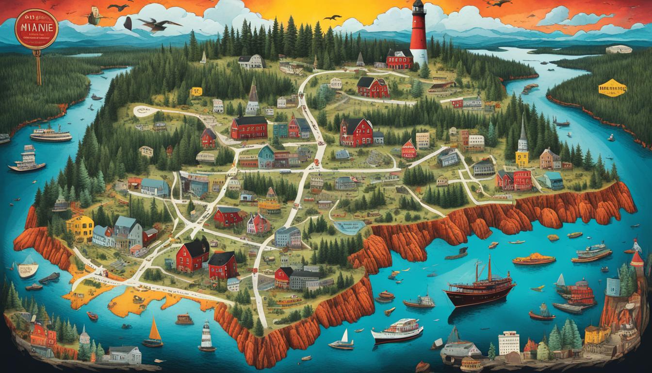 Explore Stephen King’s Maine Map Guide