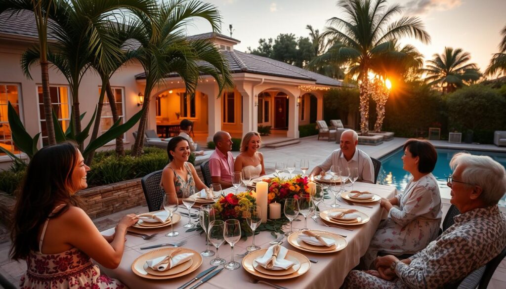 Stephen King's family gathering at his Sarasota home